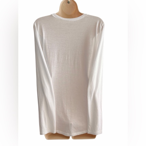 Vince White Little Boy Long Sleeve Crew Neck Top Size L – Pima Cotton Modal - Picture 8 of 9